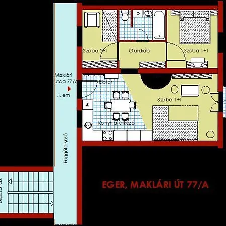 דירה Apartman Szofia
